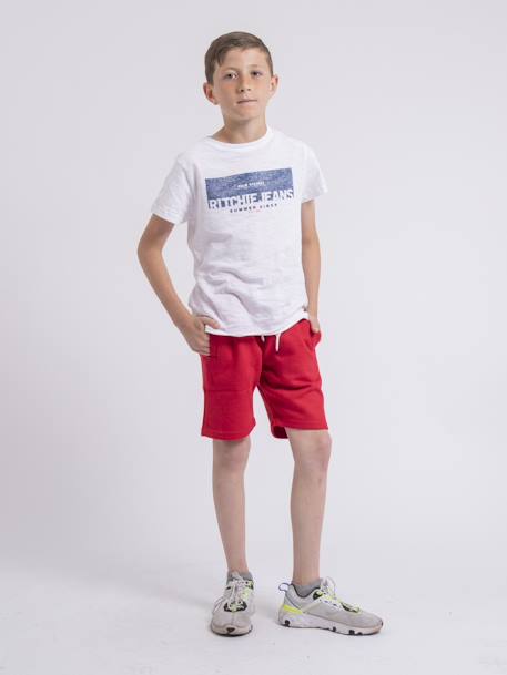 Bermuda molleton bidmin garçon Bleu royal+Jaune+Rouge+Vert 12 - vertbaudet enfant 