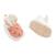 Chaussons bébé en velours - esmee Blanc 2 - vertbaudet enfant 