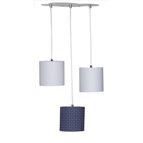 Suspension lumineuse trio plafonnier en coton - merlin Gris 1 - vertbaudet enfant 