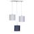 Suspension lumineuse trio plafonnier en coton - merlin Gris 1 - vertbaudet enfant 