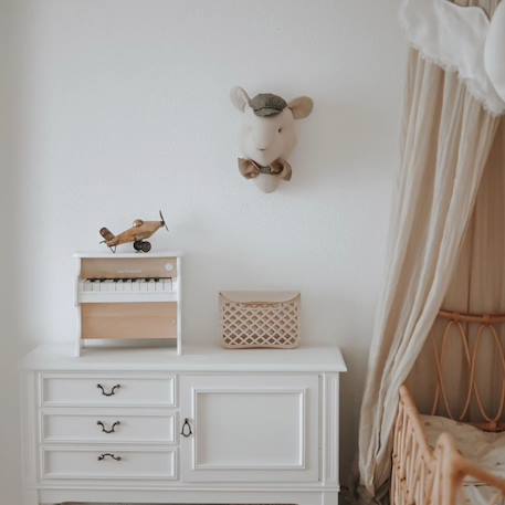 Trophée mural souris edouard en lin – décoration chambre bébé enfant Beige 6 - vertbaudet enfant 
