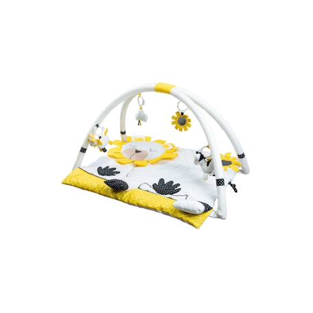 Tapis d'eveil en velours - pluche et pompon Blanc 1 - vertbaudet enfant 