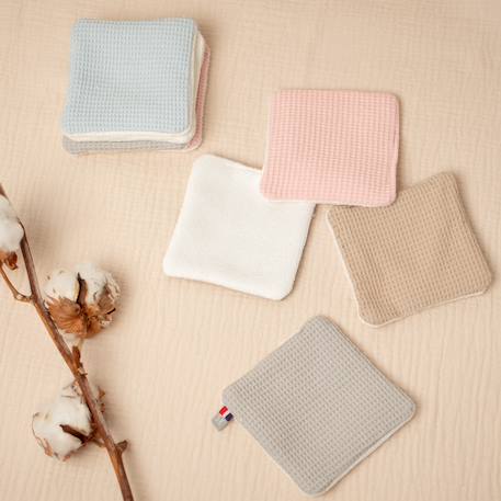 Lingettes bébé lavables 8 pièces Multicolore 3 - vertbaudet enfant 