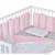 Tour de lit modulable 10 pièces extra doux minky Bleu+Écru+Gris+Rose 13 - vertbaudet enfant 