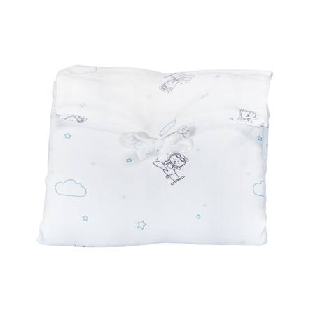 Matelas à langer nomade en coton bio - lazare Blanc 1 - vertbaudet enfant 