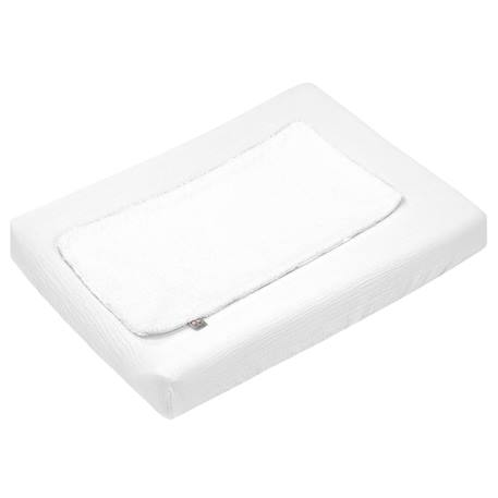 Housse de matelas à langer + éponge bambou jeanne Beige+Blanc+Bleu+Camel+Écru+Gris clair+Rose+Terracotta+Vert de gris 4 - vertbaudet enfant 