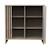Commode 1 porte colorée et 3 niches avec claustra en bois décor chêne suave - tokyo Blanc/marron+Rouge/marron+Vert/marron 3 - vertbaudet enfant 