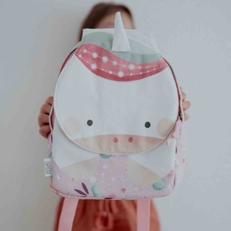 Sac à dos maternelle et crèche animaux Jaune+Orange+Rose 14 - vertbaudet enfant 