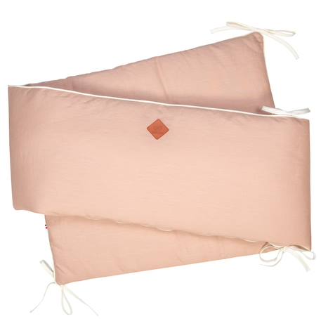 Tour de lit déhoussable et universel en lin Beige+Écru+Pêche+Vert de gris 9 - vertbaudet enfant 