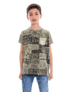 Garçon-T-shirt, polo, sous-pull-T-shirt-T-shirt col rond pur coton nedelko garçon