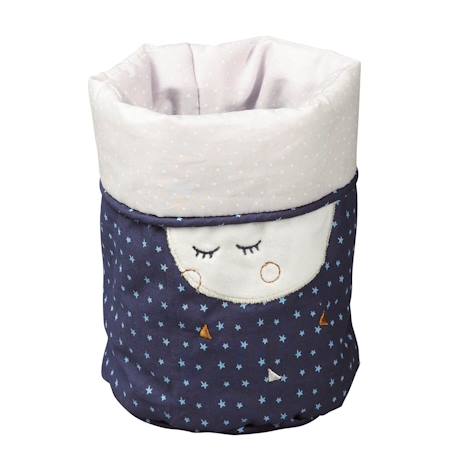 Lot de 3 corbeilles gigogne en tissu en coton - merlin Bleu 3 - vertbaudet enfant 