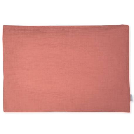 Taie d'oreiller unie en double gaze de coton Beige+Blanc+Bleu+Camel+Écru+Gris+Rose+Terracotta+Vert 16 - vertbaudet enfant 