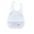 Bavoir plastifié avec récupérateur - miss fleur de lune Blanc+Rose/blanc 1 - vertbaudet enfant 