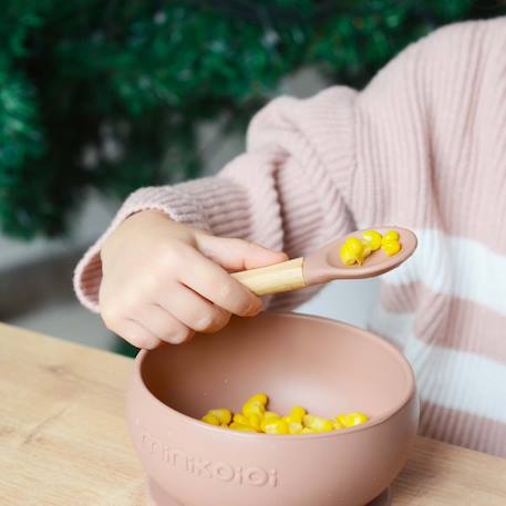 Coffret mes premiers repas bol cuillère gobelet Vert amande 5 - vertbaudet enfant 