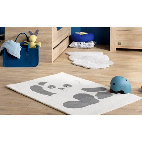 Tapis de chambre en acrylique - chao chao Blanc 3 - vertbaudet enfant 