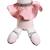 Hochet petite souris danseuse étoile en velours - lilibelle Rose 3 - vertbaudet enfant 
