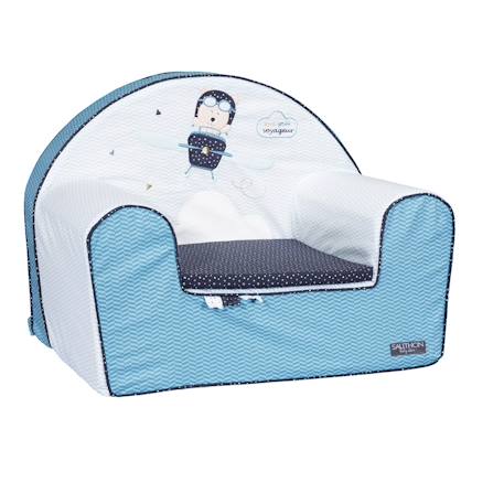Fauteuil club enfant en coton - lazare Bleu 1 - vertbaudet enfant 