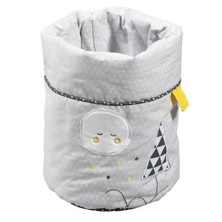 Lot de 3 corbeilles gigogne en tissu en coton - babyfan Gris 2 - vertbaudet enfant 