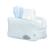 Trousse de toilette en coton bio - lily Blanc+Bleu 6 - vertbaudet enfant 
