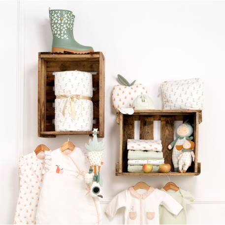 Coussin déco pomme en coton - botanica Blanc 4 - vertbaudet enfant 