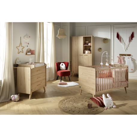 Lit bébé évolutif - arty Marron 3 - vertbaudet enfant 