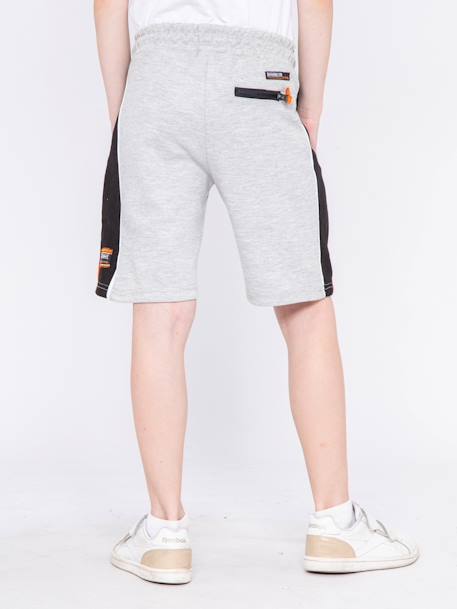 Bermuda molleton baliros garçon Gris clair+Gris foncé 2 - vertbaudet enfant 
