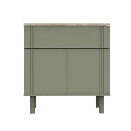 Commode un tiroir et 2 portes - eleonore Vert 1 - vertbaudet enfant 