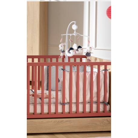 Mobile musical en polyester - miss fleur de lune Blanc 4 - vertbaudet enfant 