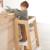 Tour d'apprentissage évolutive en bambou fsc® Anthracite+Blanc+Blanc - naturel+Naturel 13 - vertbaudet enfant 