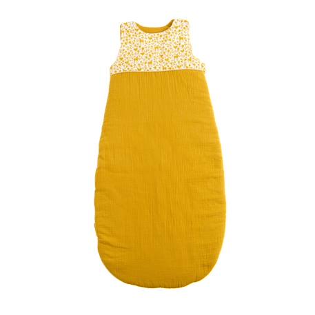 Gigoteuse ouatinée évolutive en coton - promenons nous Jaune+Vert tilleul/bleu nuit 1 - vertbaudet enfant 