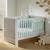 Lit bébé évolutif à barreaux - loft Gris/blanc 3 - vertbaudet enfant 