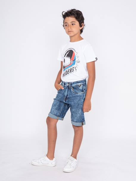 Bermuda en jean balgar garçon Bleu 4 - vertbaudet enfant 