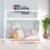 Lit cabane en bois fsc® pour enfant - lit montessori au sol Blanc 6 - vertbaudet enfant 