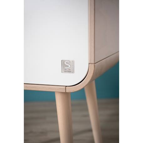 Berceau pieds bois - bambin Blanc 4 - vertbaudet enfant 