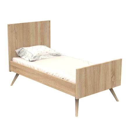 Lit bébé évolutif en bois - seventies Marron 2 - vertbaudet enfant 