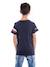 T-shirt col rond nolero garçon Bleu marine 2 - vertbaudet enfant 