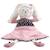 Doudou mouchoir lapin en velours - miss fleur de lune Blanc 1 - vertbaudet enfant 