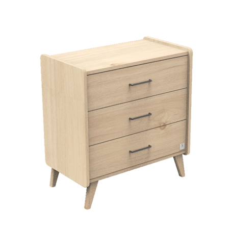 Commode 3 tiroirs - arty Marron 2 - vertbaudet enfant 