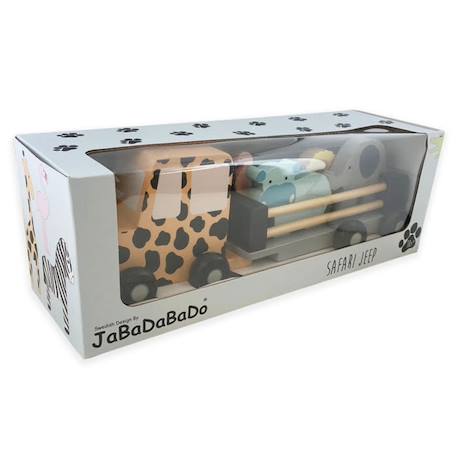 Jouet en bois - grande voiture jeep safari Multicolore 2 - vertbaudet enfant 