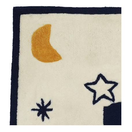 Tapis de chambre enfant en acrylique - hello Blanc 3 - vertbaudet enfant 