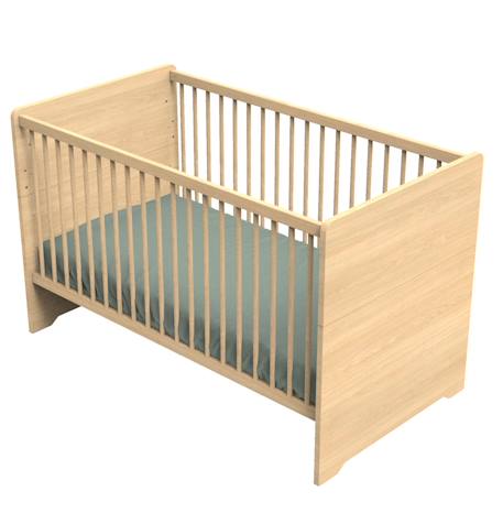 Lit bébé évolutif - little big bed en bois décor chêne miel - cannelle Beige+Marron 3 - vertbaudet enfant 