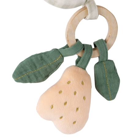 Spirale d'activités en velours - botanica Blanc 2 - vertbaudet enfant 