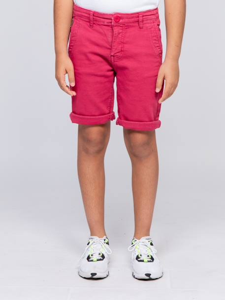 Bermuda chino bavolta garçon Beige+Bleu marine+Cognac+Marron+Noir+Rouge framboise 21 - vertbaudet enfant 