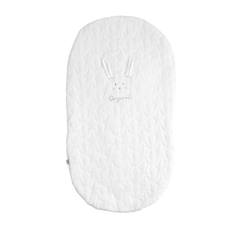 Couvre lit ovale pour berceau en coton - galopin Blanc+Bleu ciel+Bleu nuit+Jaune+Rose 1 - vertbaudet enfant 