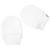 Moufles naissance en coton gants bébé anti griffures Beige+Blanc+Bleu+Écru+Rose+Vert 5 - vertbaudet enfant 