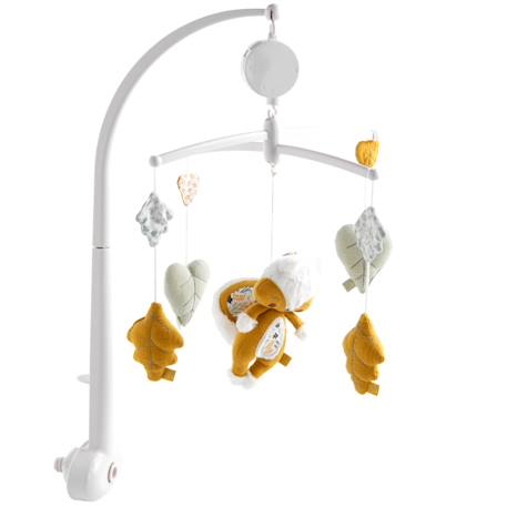 Mobile musical en velours - promenons nous Blanc 1 - vertbaudet enfant 