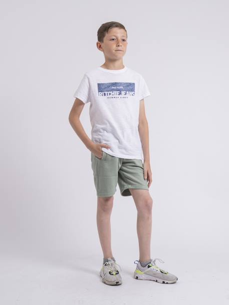 Bermuda molleton bidmin garçon Bleu royal+Jaune+Rouge+Vert 16 - vertbaudet enfant 