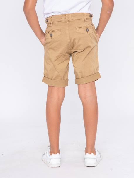 Bermuda chino bolster garçon Beige+Bleu ciel+Cognac+Marron 14 - vertbaudet enfant 