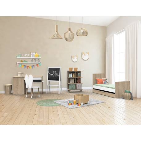 Lit bébé évolutif - nova Blanc+Gris 4 - vertbaudet enfant 