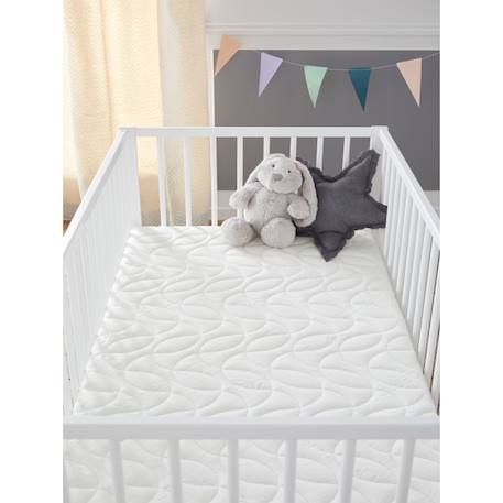 Matelas bébé bamboo | déhoussable Blanc 4 - vertbaudet enfant 